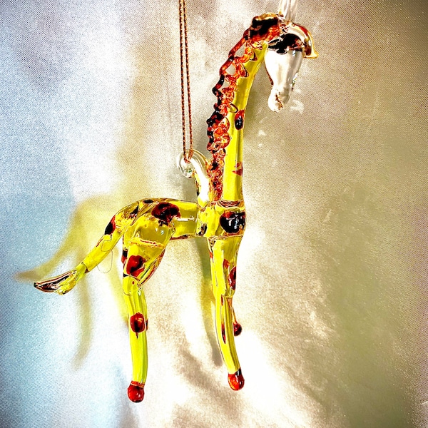 Blown Glass Giraffe Etsy