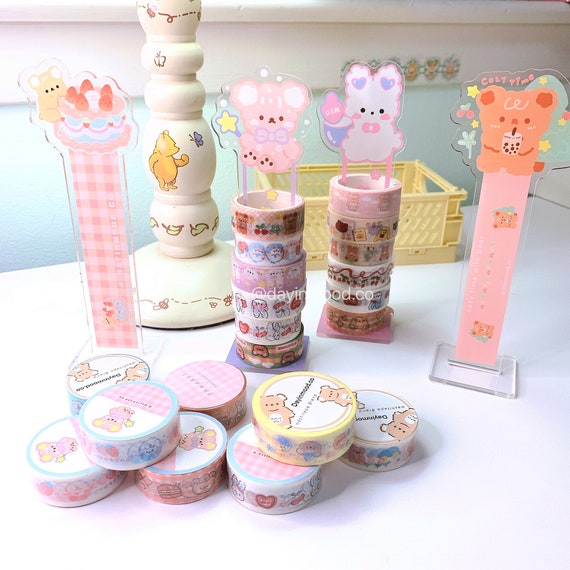 Washitape Bundle/washitape organizer/washitape tower/washitape collector/washitape stand/acrylic washi tape organizer/cute decoration