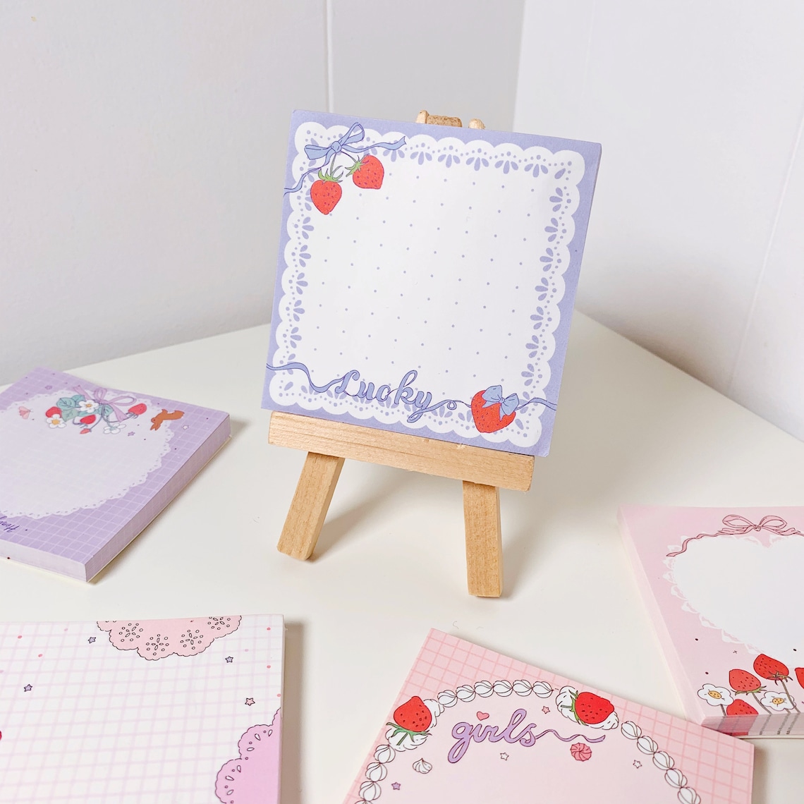 Aesthetic memo sheets/cute memo/ flower memo/15 sheets Etsy