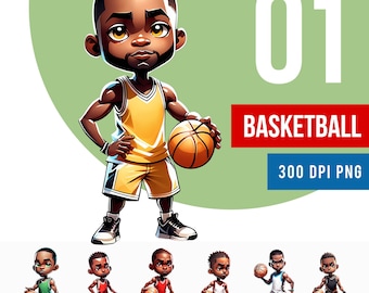 Basketball Player Clipart Png, basketball png, Bundle, - Ready to Print, Template, PNG Files, Design Sublimation, Wall art, Digital Download