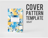 Amazon KDP Template Cover Journal PDF To Interior 11x8.5 Notebook Printable Pattern Ready to Upload | Graph Paper Composition + Svg Empty