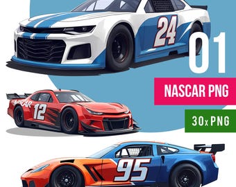 Nascar racewagen clipart, Speed Velocity Dreams (30 PNG digitale download)
