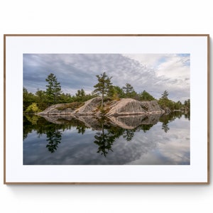 Sunrise Lake Photo Print: Canadian Shield Landscape Wall Art