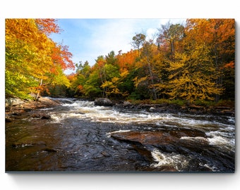 Autumn Colours Print, Muskoka Ontario Landscape, Canada Landscape Picture, Fine Art Photo or Canvas Print, Canada Wall Art, Office Wall Art