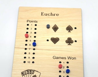 Euchre Score Board for Tracking