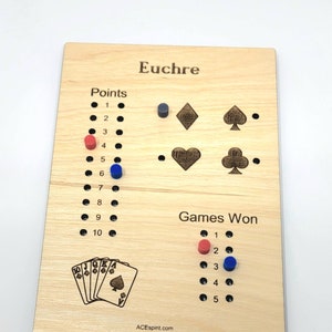 Euchre Score Board for Tracking image 1