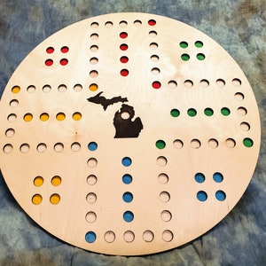 Custom Wahoo Board Game Including Marbles and Dice - Etsy