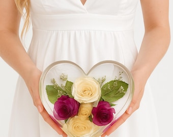 Wedding Bouquet Preservation Deposit: Resin Flower Keepsake