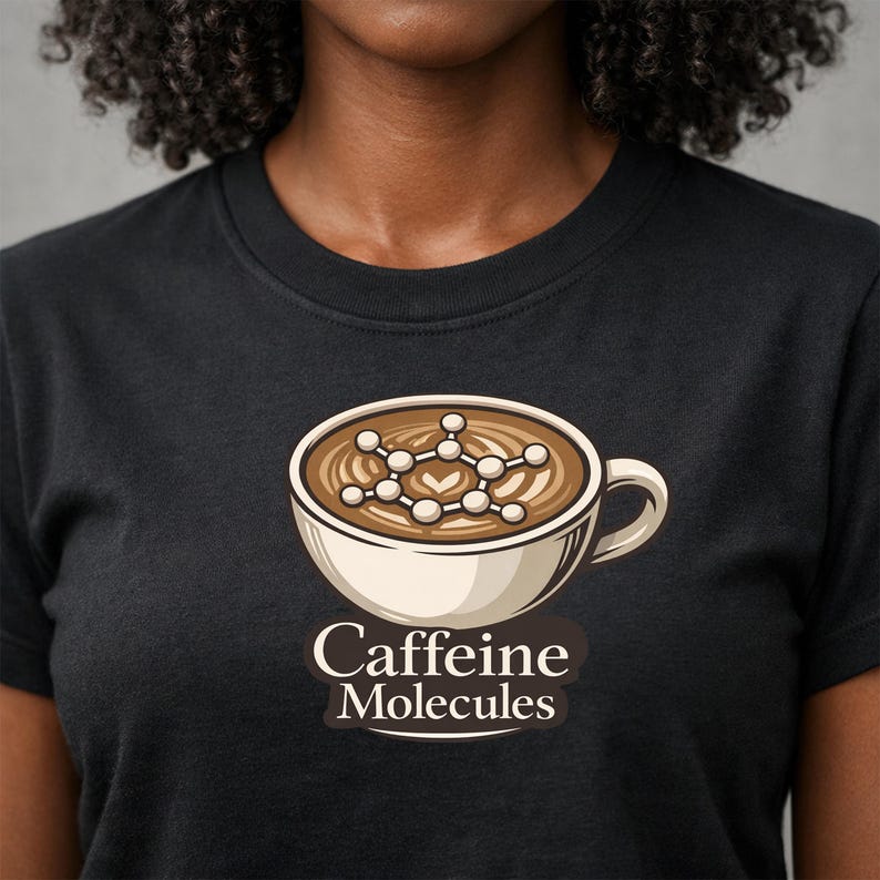 Caffeine Molecule Coffee Sublimation PNG | Vintage Chemistry Science ...