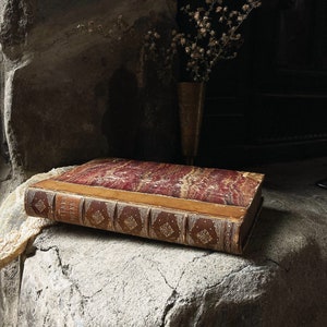 Antique Gilt Edition 1800&#39;s Book, Stern&#39;s Works: Complete Edition of Laurence Stern&#39;s Works, One Volume, 1872 Edinburgh