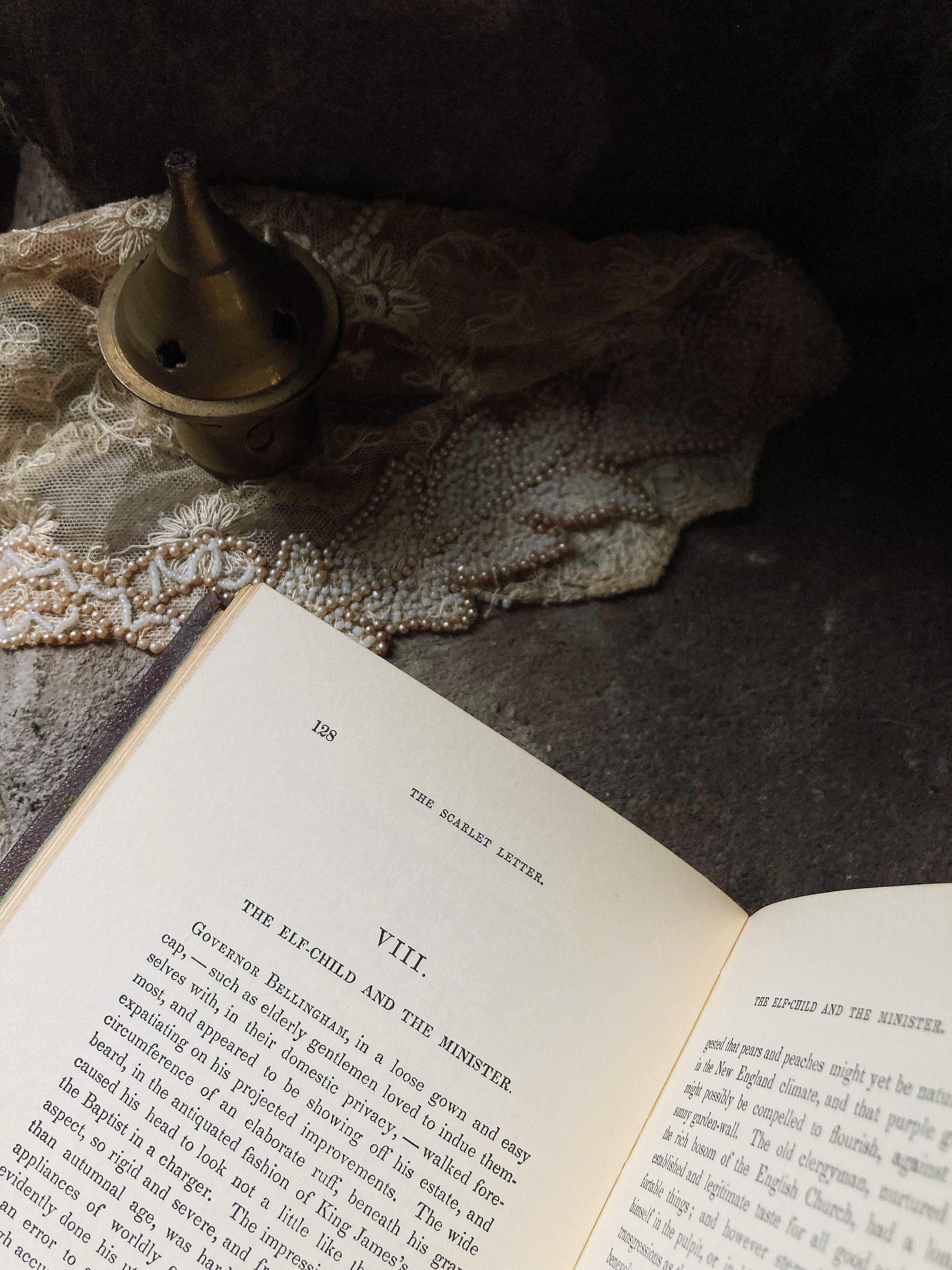 Rare Vintage Gilt Gold Ornate Cover, the Scarlet Letter, Nathaniel