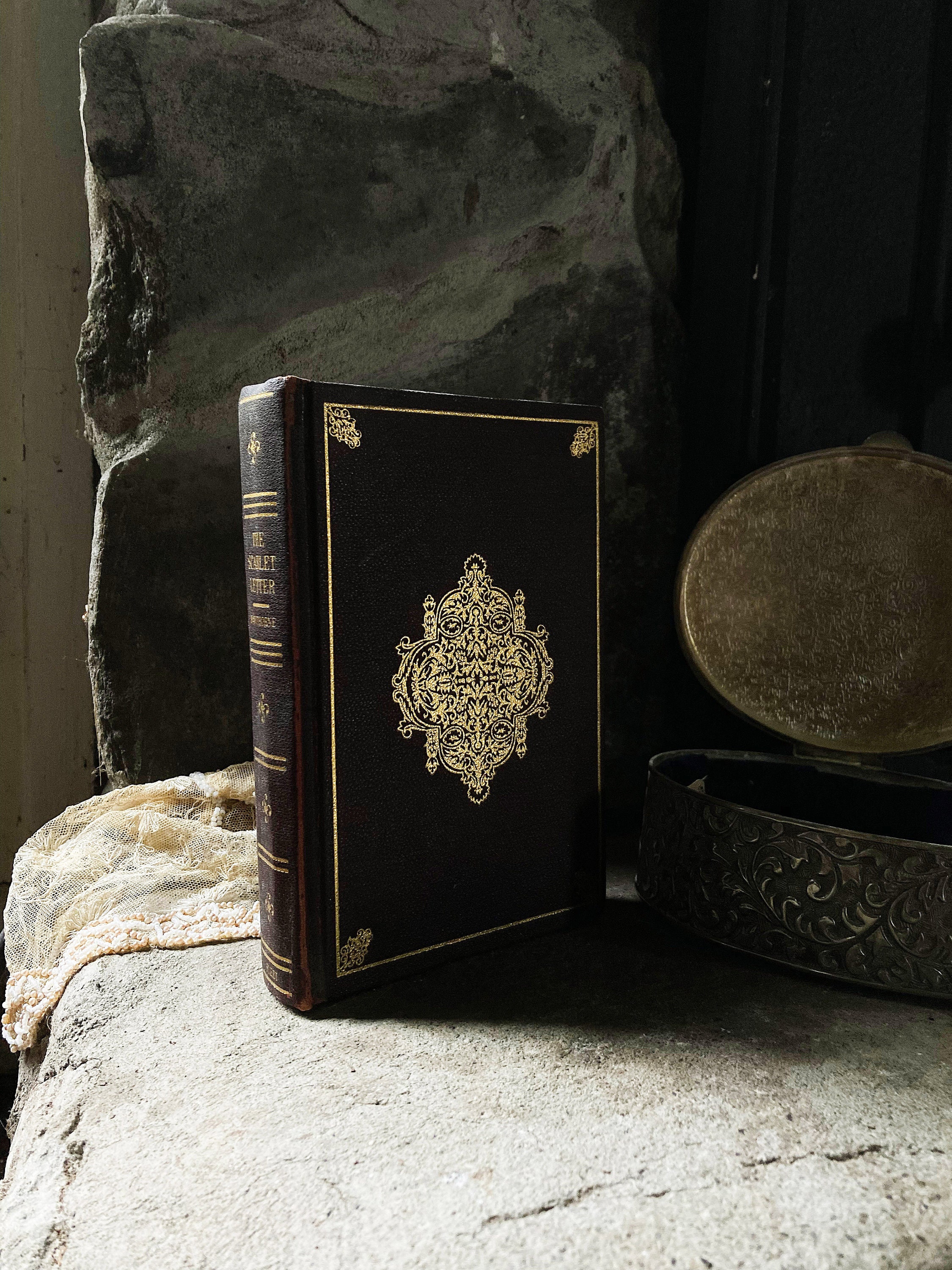 Rare Vintage Gilt Gold Ornate Cover, the Scarlet Letter, Nathaniel