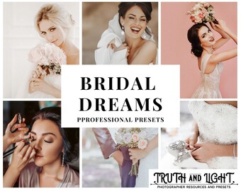 Wedding Photography Presets, 5 Desktop or Mobile Wedding Presets, Gold Tones Presets, Bridal Presets, Outdoor Presets, Warm Lightroom Magic