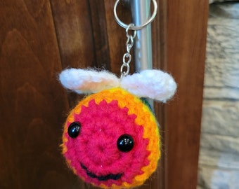 Crochet Bumble Bee keychain