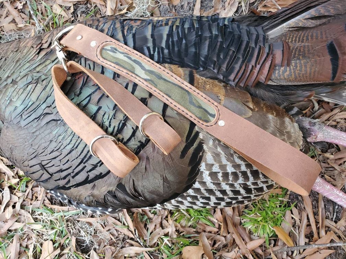 Bottomland leather Turkey Tote for the outdoorsman Etsy