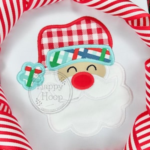 Santa Satin Stitch Applique Embroidery Design, Santa Claus Embroidery, Christmas Applique, St Nick Embroidery, Holly Jolly Santa Design