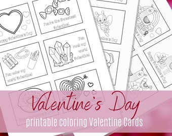 Valentine's Day Cards Printable For Kids Coloring Page Card Kids Activity Valentine's Day Card