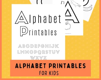 Alphabet Coloring Pages for Kids Printable Kids Activity Alphabet Activity Preschool Alphabet Activity Homeschool Activity