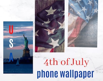 Phone Wallpaper, screensaver, background, 4th of July wallpaper, patriotic screensaver, USA phone wallpaper, Digital wallpaper