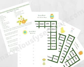 Easter Activity Bundle For Kids, Kids activities, Easter for kids, Activities for kids, Spring activity bundle