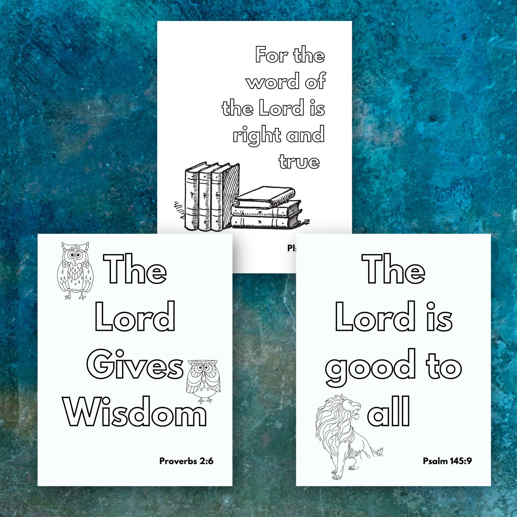 Kids Printable Bible Verses Coloring Pages, Biblical Coloring Pages for ...