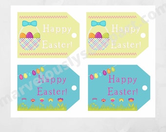 Easter Basket Gift Tags, Digital Download, Easter Gifts, Gift Tags