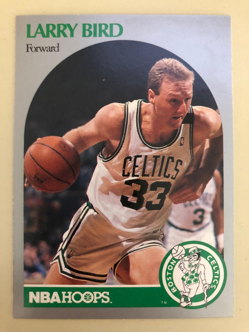 1990 NBA Hoops Larry Bird Basketball Card 39 Etsy