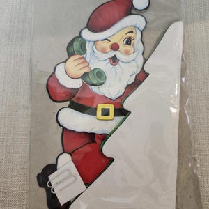 Vintage Honeycomb Santa Tree Decoration