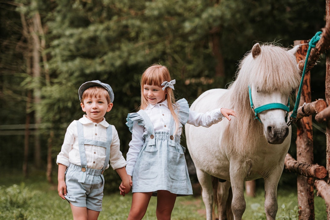 White Linen Shirt for Children, Linen Clothes for Kids, Linen Blouse for Kids Etsy
