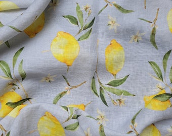 Vintage Linen By The Yard, High-Quality Linen Fabric with Unique Print by the Yard, Vintage Linen By The Meter, Organic linen, summer linen