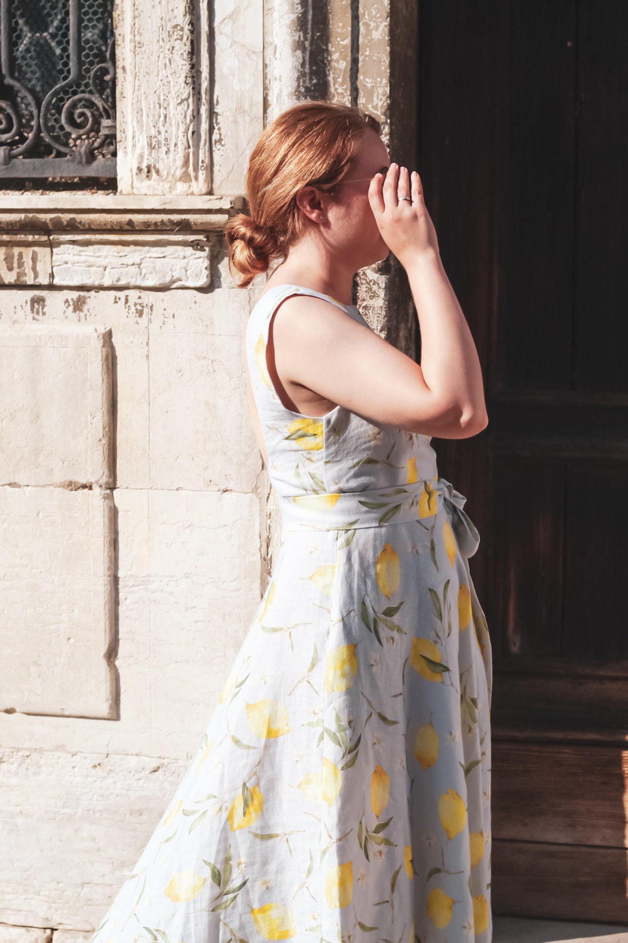 Midi Linen Dress AMALFI