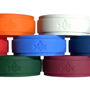 Masonic Ring Silicone, (9 pack), Freemason, Masonic