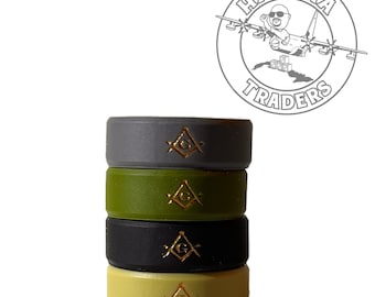 Masonic Ring Silicone Service Pack ( 4 pack backfilled in Liberty Copper Color)