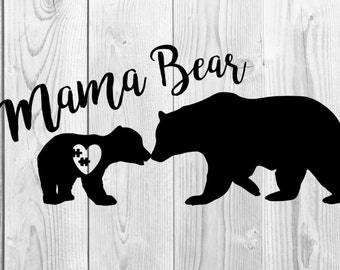 Download Mama Bear Autism Svg Etsy