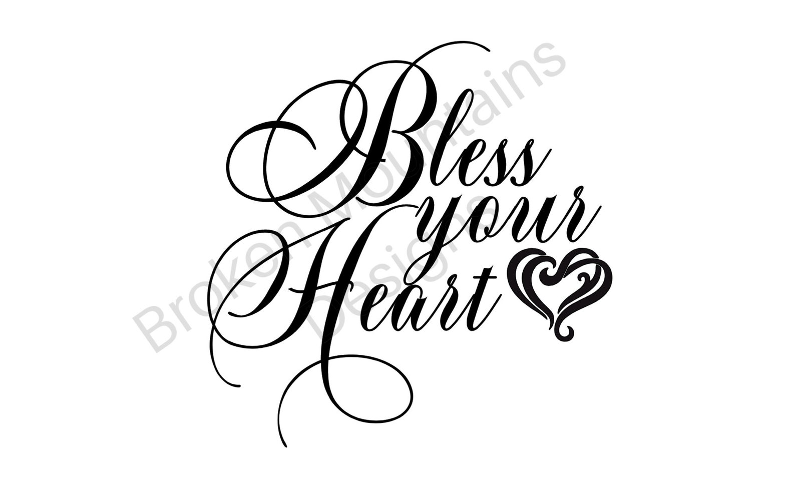 Bless Your Heart/ Cut File/ Printable/ Jpeg/ Png/ Svg/ Cricut | Etsy