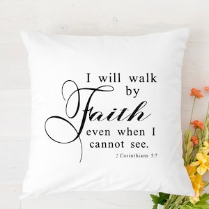 Andarei pela fé mesmo quando não puder ver/ Cut File/ Printable/ jpeg/ png/ svg/ Cricut and Silhouette/ Digital Download/ Bible Scripture