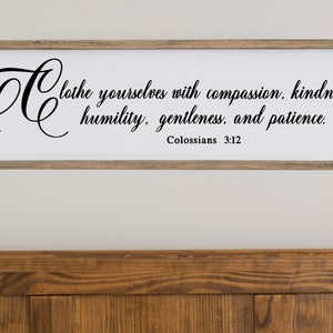 Vídense con compasión, versículo bíblico SVG, Escritura, Svg, PNG SVG archivo de corte imprimible, Cricut y silueta, Descarga digital