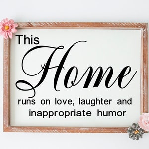 Home Svg, Humorous Home Svg, This Home Sign Svg, Inappropriate Humor, PNG SVG cut file printable/ Cricut and Silhouette/ Digital Download