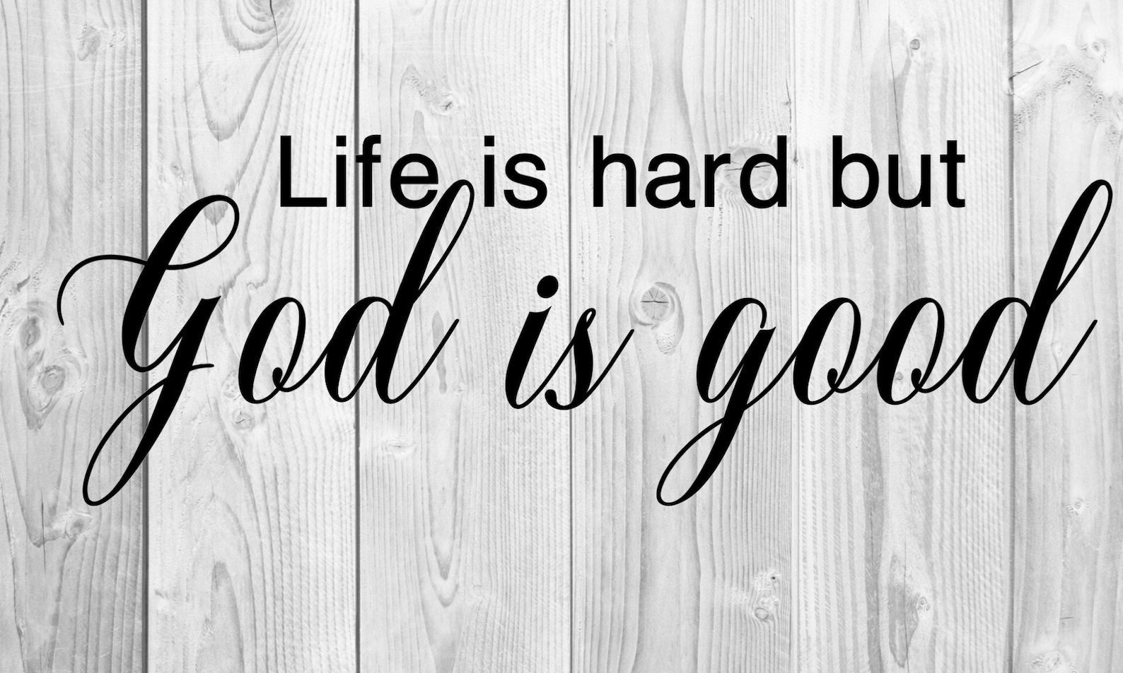 Life is hard but God is Good/ Christian Design/ Cut File/ Etsy
