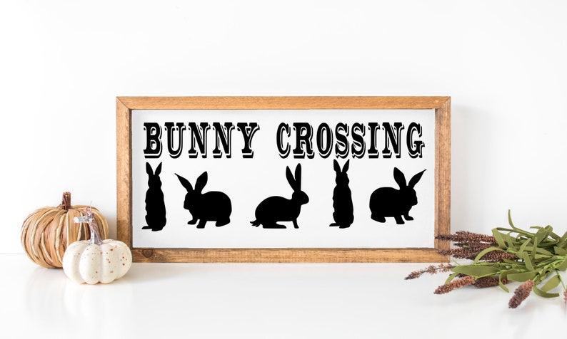 Download Bunny Crossing Easter Svg Easter Bunny Svg Rabbit Svg | Etsy