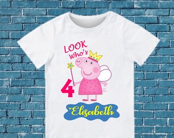 Download Peppa Pig Birthday Shirt Etsy