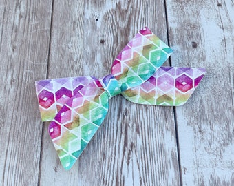 Rainbow Hair Bow, Rainbow Headband, Gift for Rainbow Baby, Hair Accessory for Girls, Newborn Headband for Baby, Baby Shower Gift for Girl