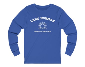 Camicia a maniche lunghe Lake Norman, Camicia Unisex Lake, Lake Norman North Carolina, LKN Apparel, Lake Lover Apparel, Regalo per Lake Norman