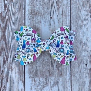 Princess Hair Bow, Fairy Tale Bow, Matching Hair Bows, Hair Accessories for Girls, Headband for Newborn, Princess Hair Clip