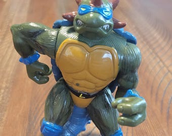 1997 TMNT Ankyl Leo Dino Turtles Super Rare Loose Figure Vintage Teenage Mutant Ninja Turtles Hard To Find
