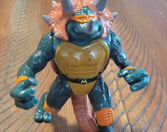 1997 TMNT Tricera Mike Rare Dino Turtles Line Loose Vintage Teenage Mutant Ninja Turtles Action figure