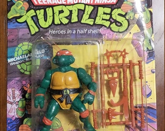 VINTAGE 1991 Playmates Teenage Mutant Ninja Turtles Filecard-Lieutenant Leo
