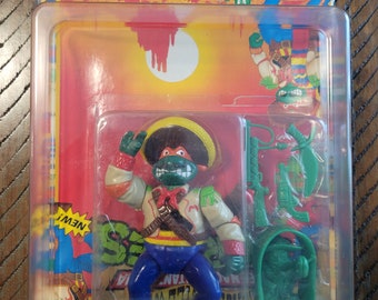 1992 Bandito Mike Factory Error Card Sealed Upside Down Vintage TMNT Unopened