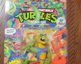 1992 TMNT Scale Tail Vintage Teenage Mutant Ninja Turtles Action Figure New Old Stock