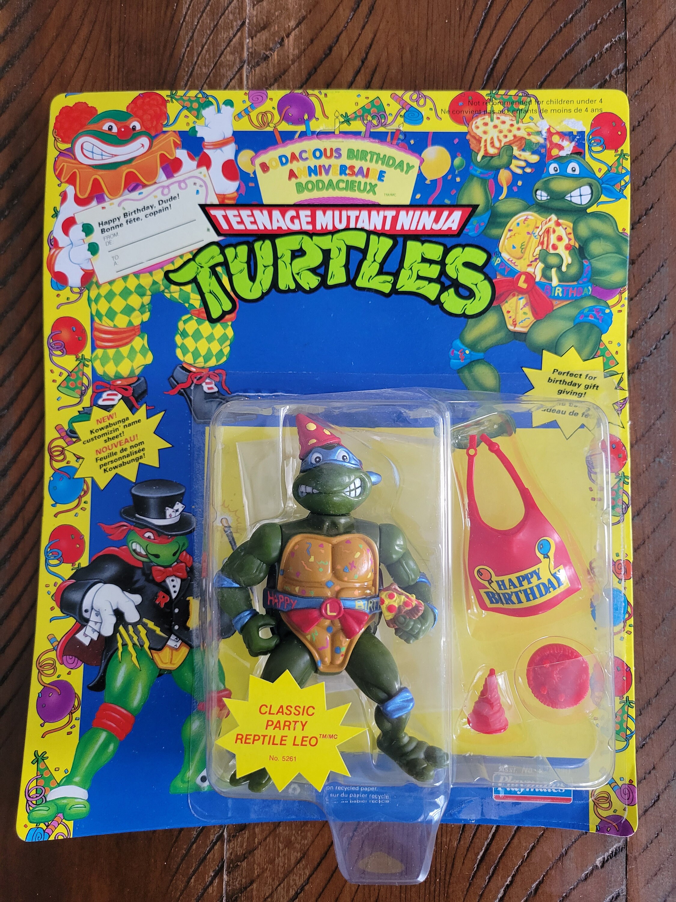 1992 TMNT Classic Party Reptile Leo Birthday Leonardo Rare 1992 TMNT Classic Party Reptile Leo Birthday Leonardo Rare